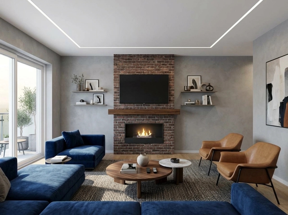 Interior design in Contemporary style — Living Room by GenRoom AI