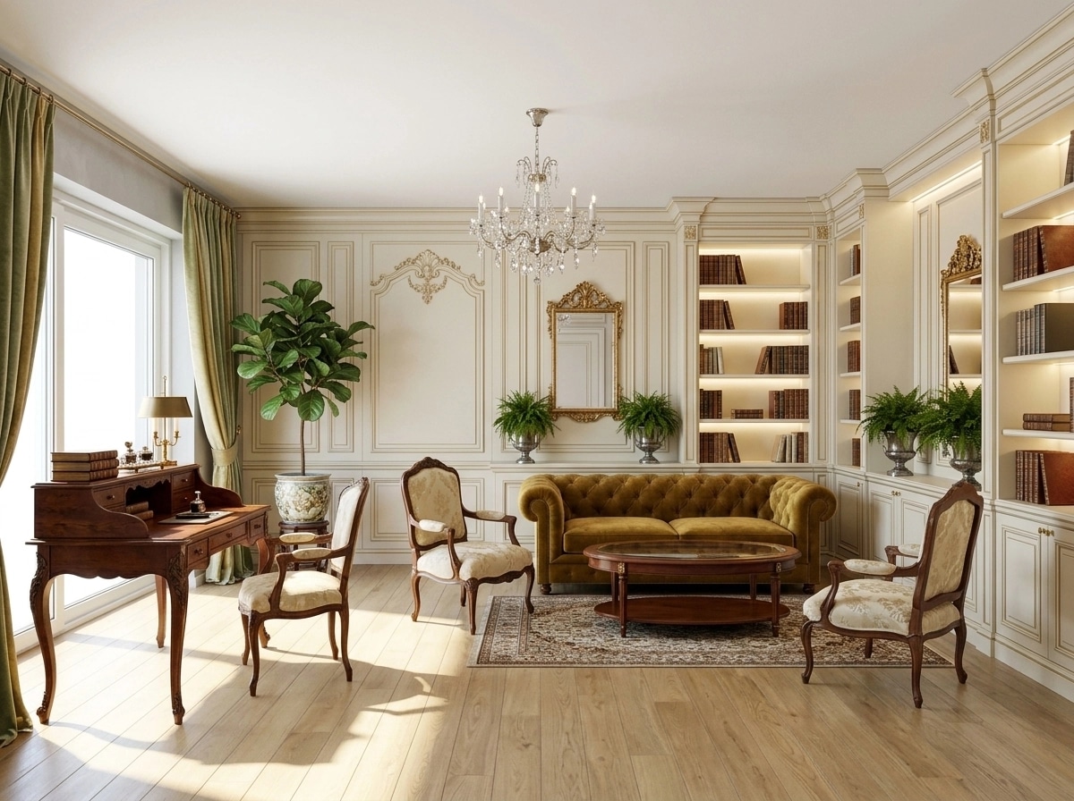 Interior design in Classic style — Living Room by GenRoom AI