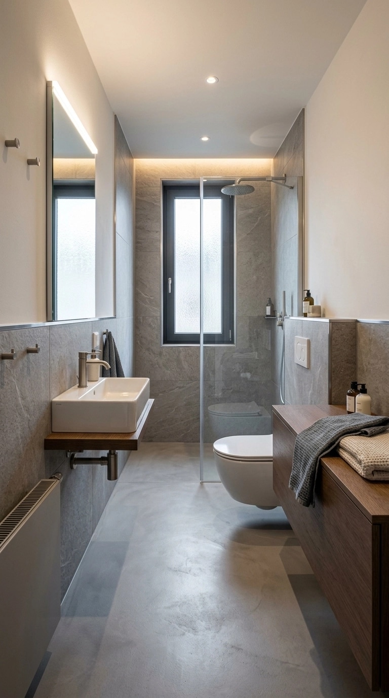 Contemporary Bathroom design — interior photo by GenRoom AI