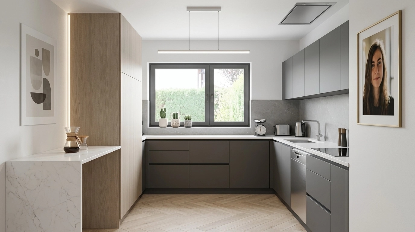 Kitchen interior in no_style style — photo by GenRoom AI