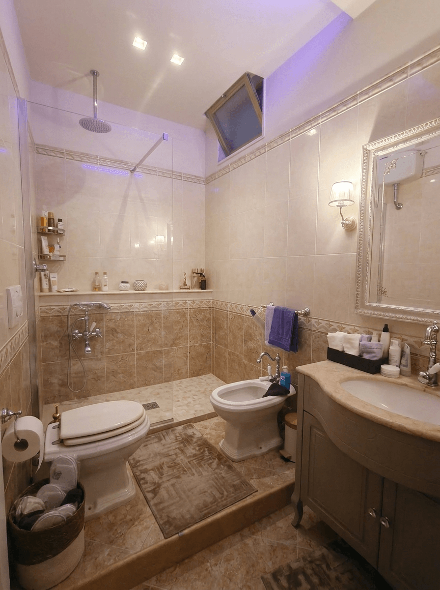 Design d'intérieur en style Contemporary — Salle de bain par GenRoom AI