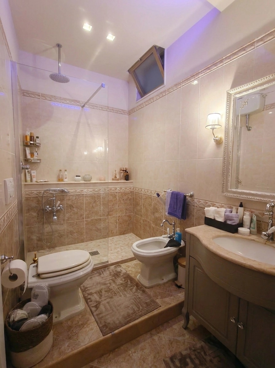 Contemporary Bathroom design — interior photo by GenRoom AI