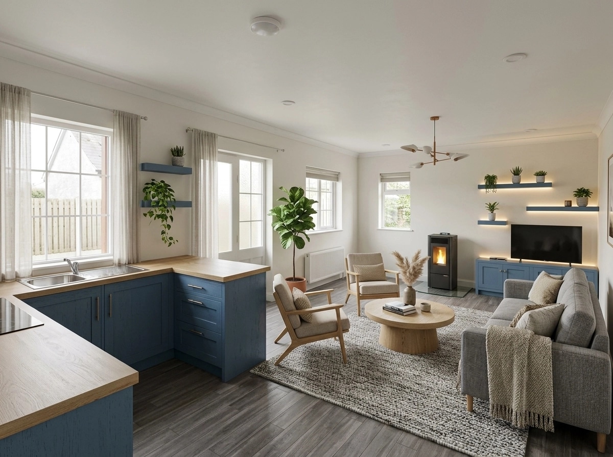 Scandinavian Living Room design — interior photo by GenRoom AI