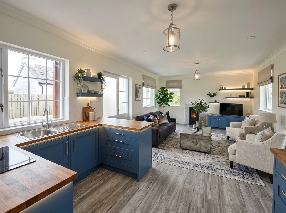 Interior design in Transitional style — Living Room by GenRoom AI