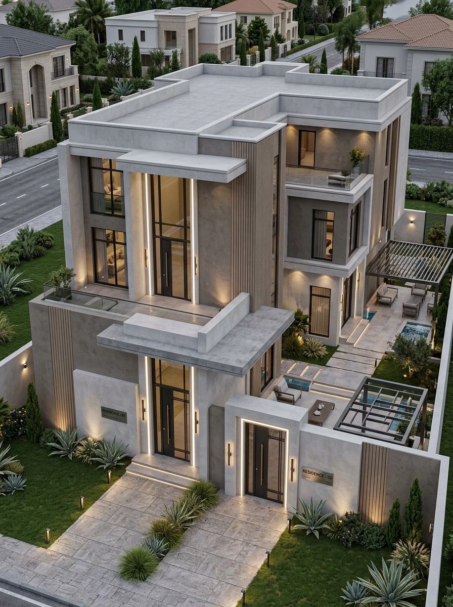 Contemporary Facade Facade design — facade photo by GenRoom AI