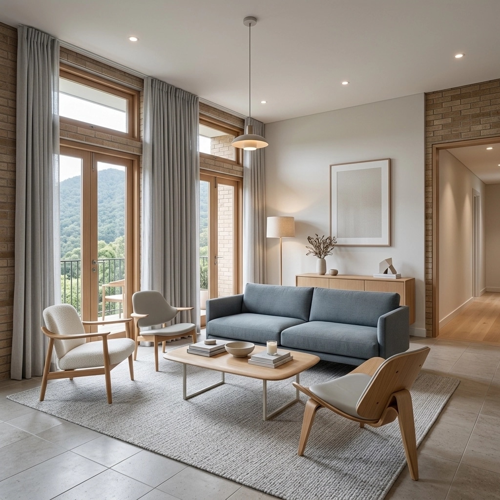 Scandinavian Living Room design — interior photo by GenRoom AI