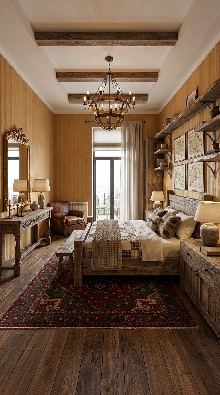 Interior design in Rustic style — Bedroom by GenRoom AI