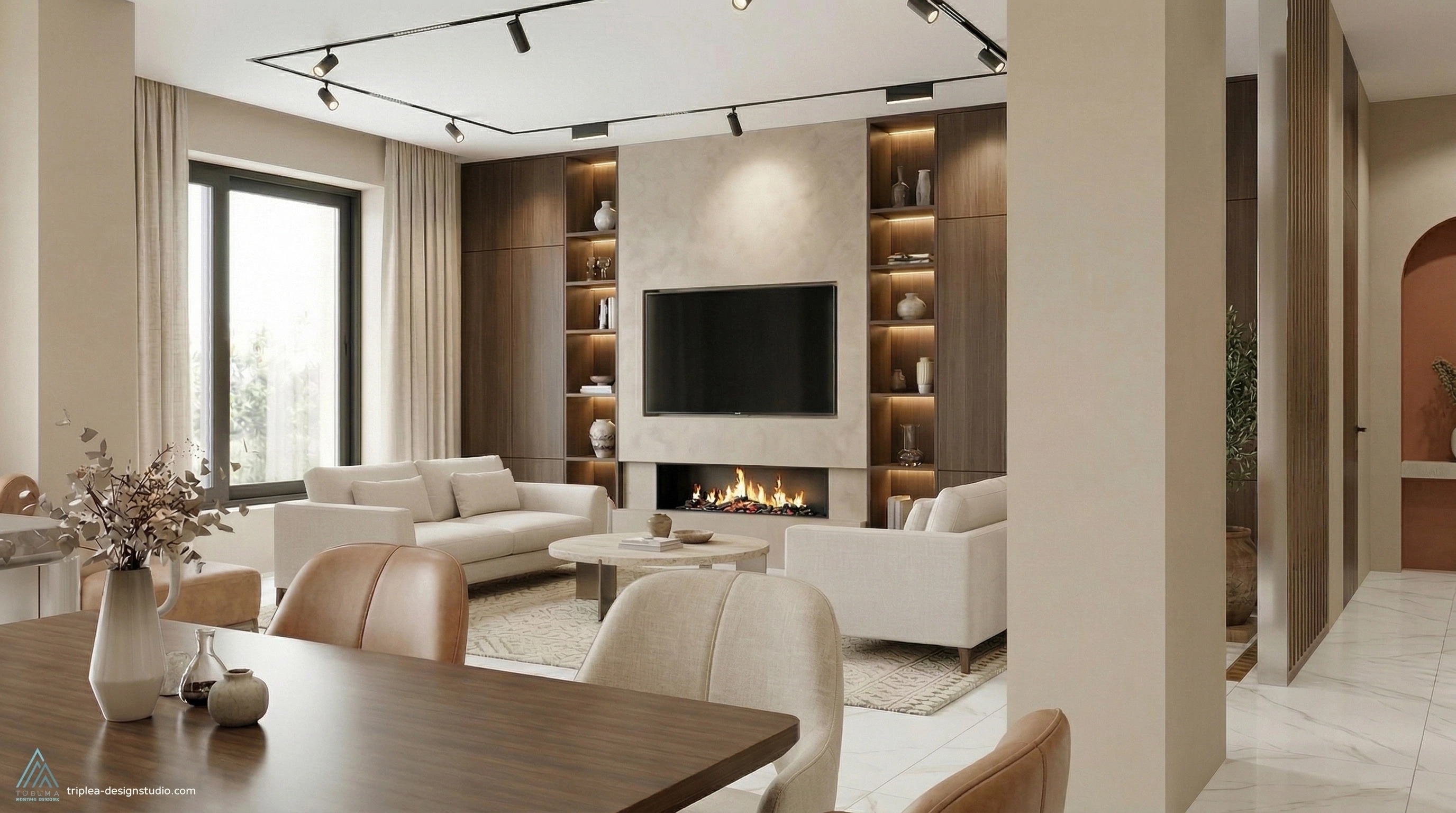 Interior design in Mediterranean style — Living Room by GenRoom AI