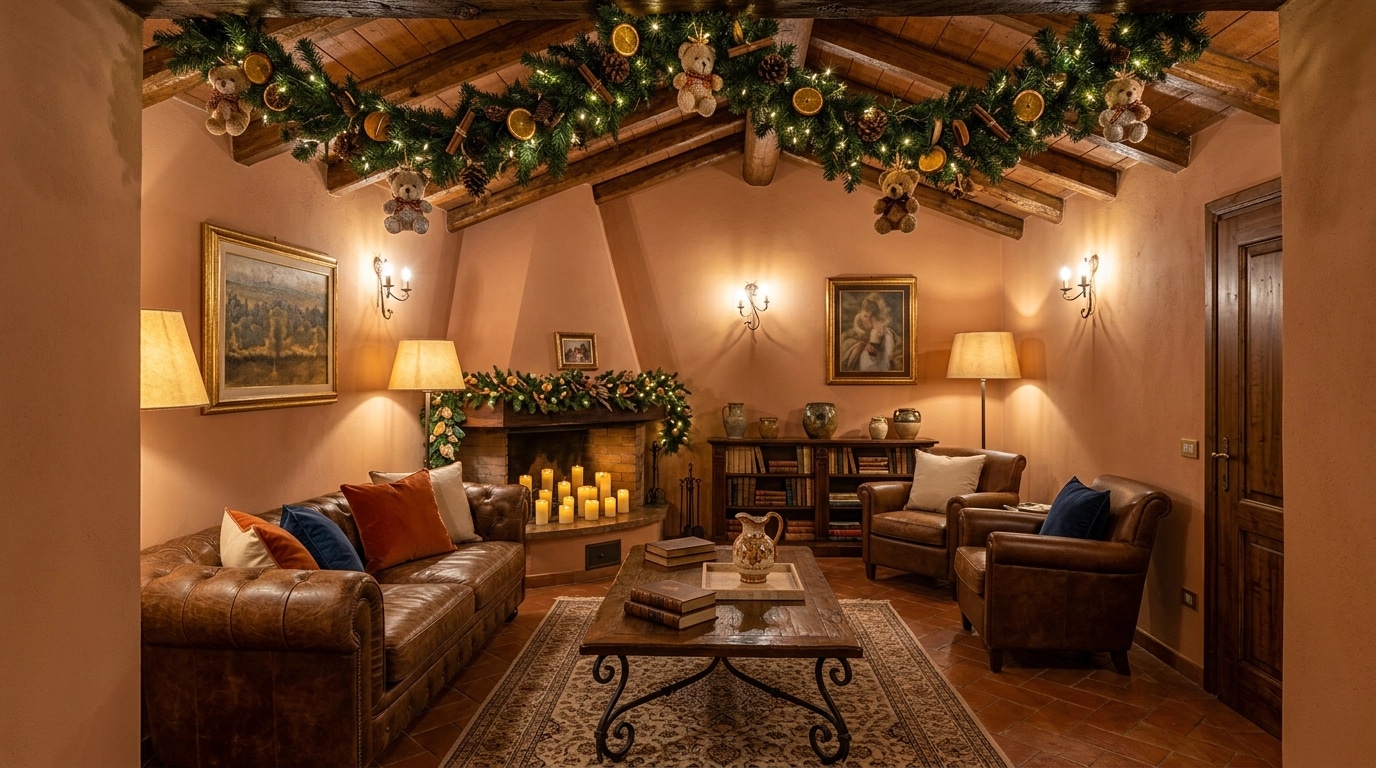Tuscan Living Room design — interior photo by GenRoom AI