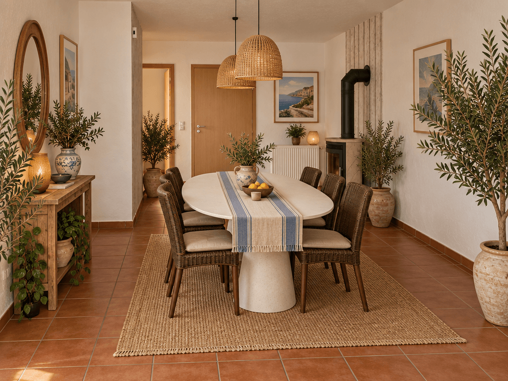 Interior design in Mediterranean style — dining_room by GenRoom AI