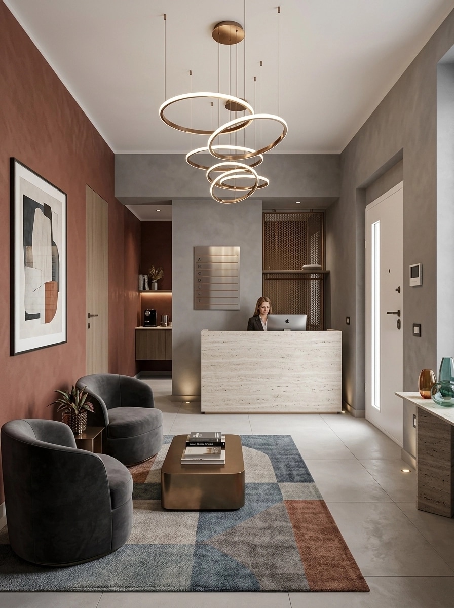 Interior design in Contemporary style — lobby by GenRoom AI