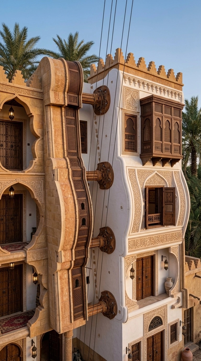 Arabian Facade Facade design — facade photo by GenRoom AI
