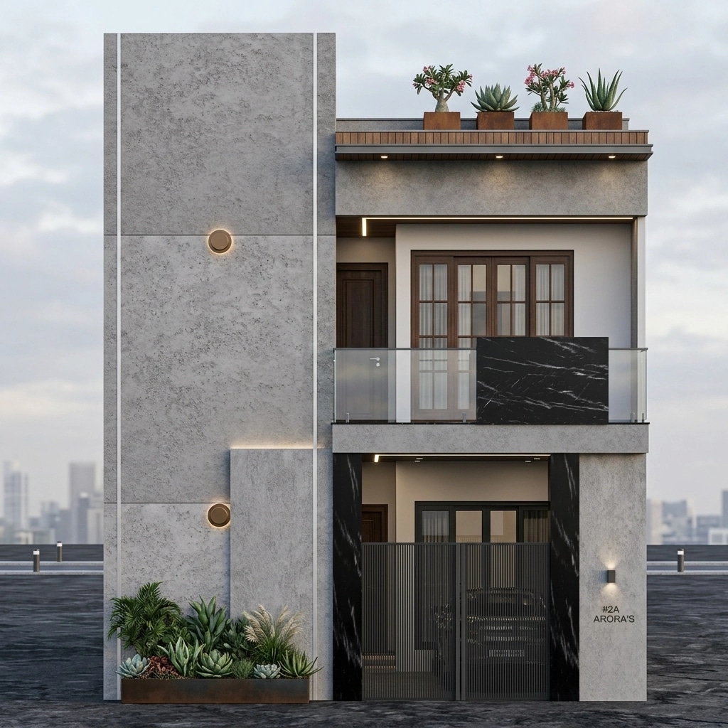 Minimalist Facade Facade design — facade photo by GenRoom AI