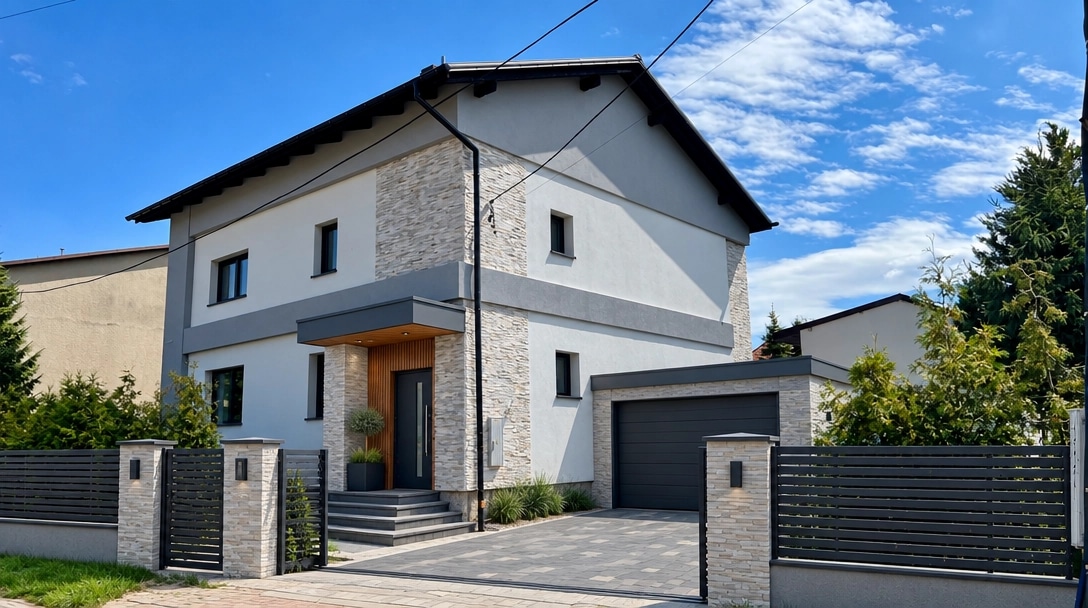 Facade design in Contemporary Facade style — Facade by GenRoom AI