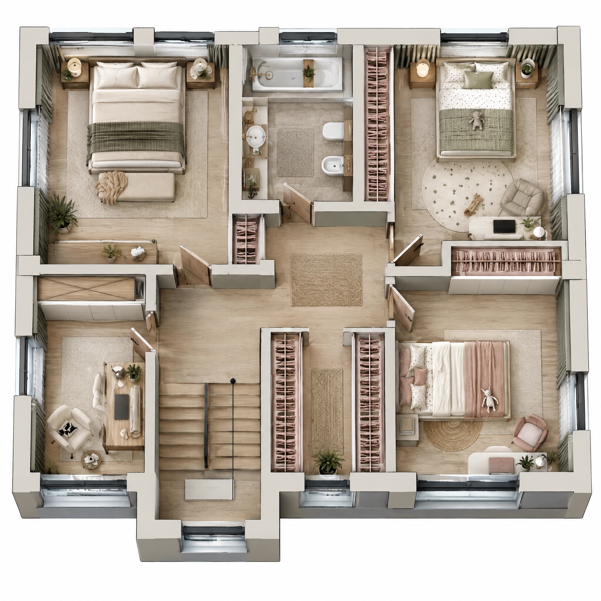 Interior design in Contemporary style — Living Room by GenRoom AI