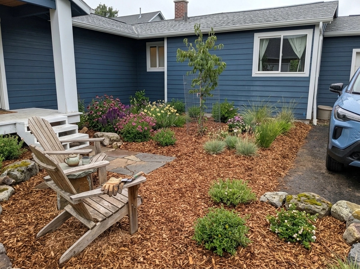 Landscape design in Eco Natural Garden style — Yard by GenRoom AI