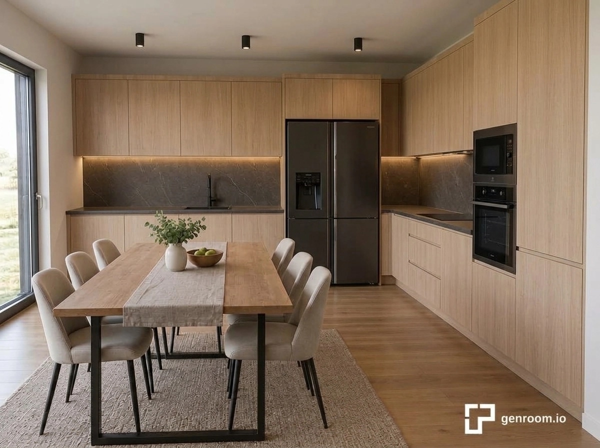 Kitchen interior in no_style style — photo by GenRoom AI