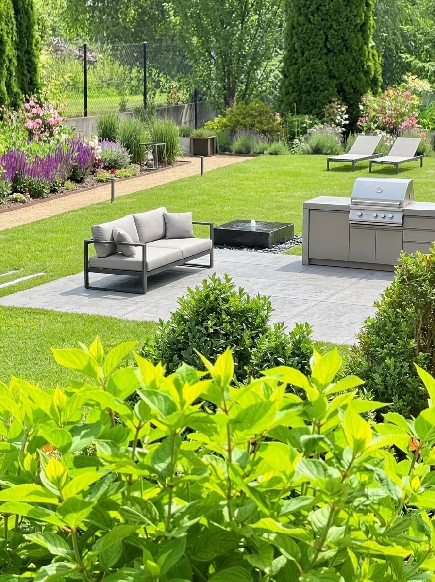 Landscape design in Contemporary Yard style — Yard by GenRoom AI