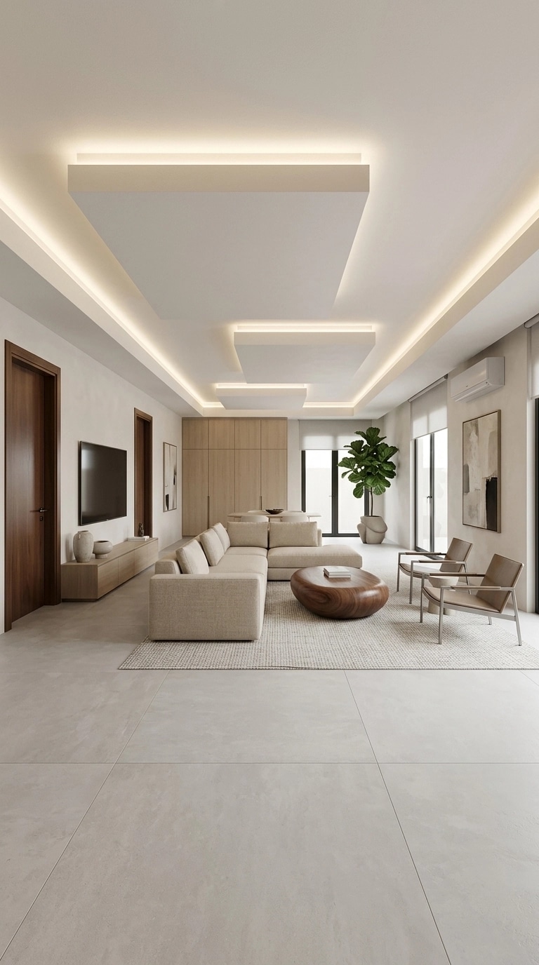 Minimalism Living Room design — interior photo by GenRoom AI