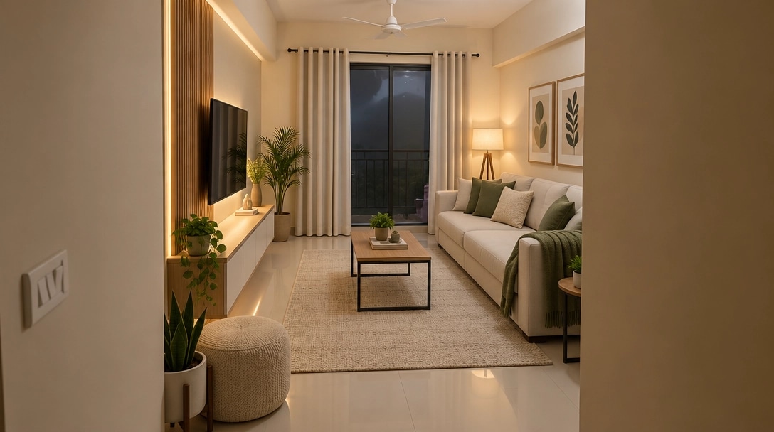 Interior design in Minimalism style — Living Room by GenRoom AI