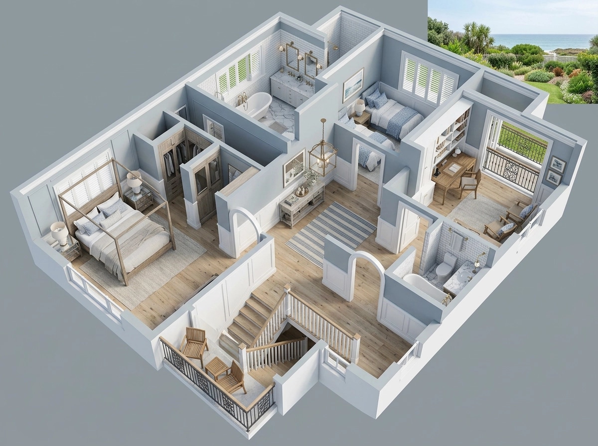 Interior design in Coastal / Hamptons style — other by GenRoom AI