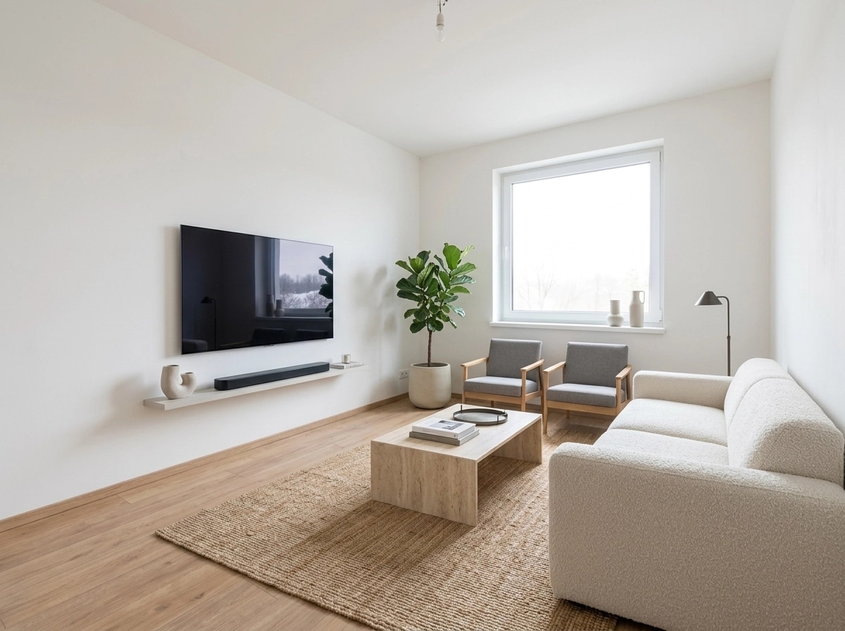 Minimalism Soggiorno design — interior photo by GenRoom AI