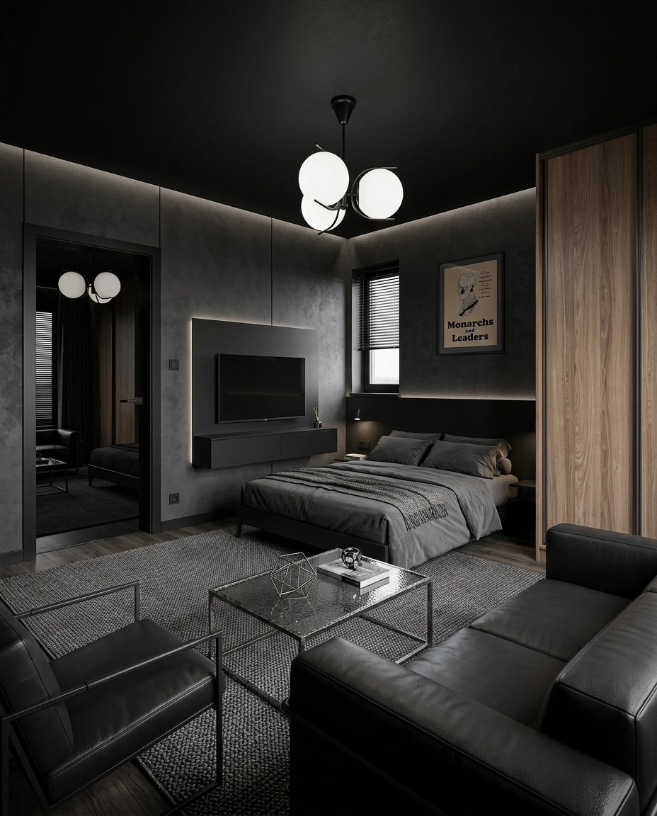Interior design in Blacktec style — Living Room by GenRoom AI