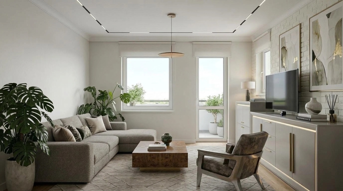 Interior design in Contemporary style — Living Room by GenRoom AI
