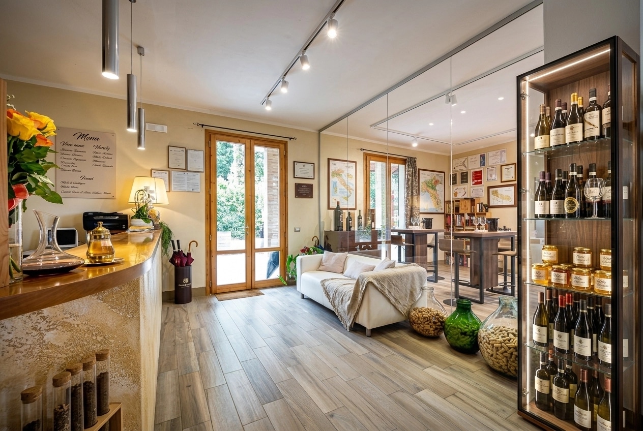 Interior design in Modern Farmhouse style — showroom by GenRoom AI
