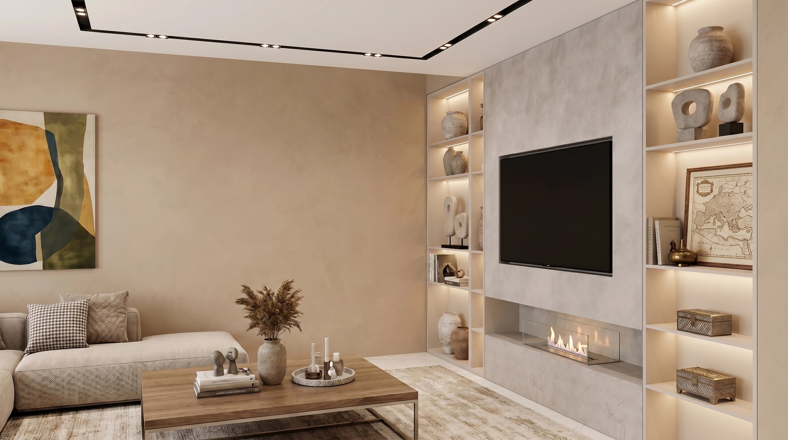 Interior design in Mediterranean style — Living Room by GenRoom AI
