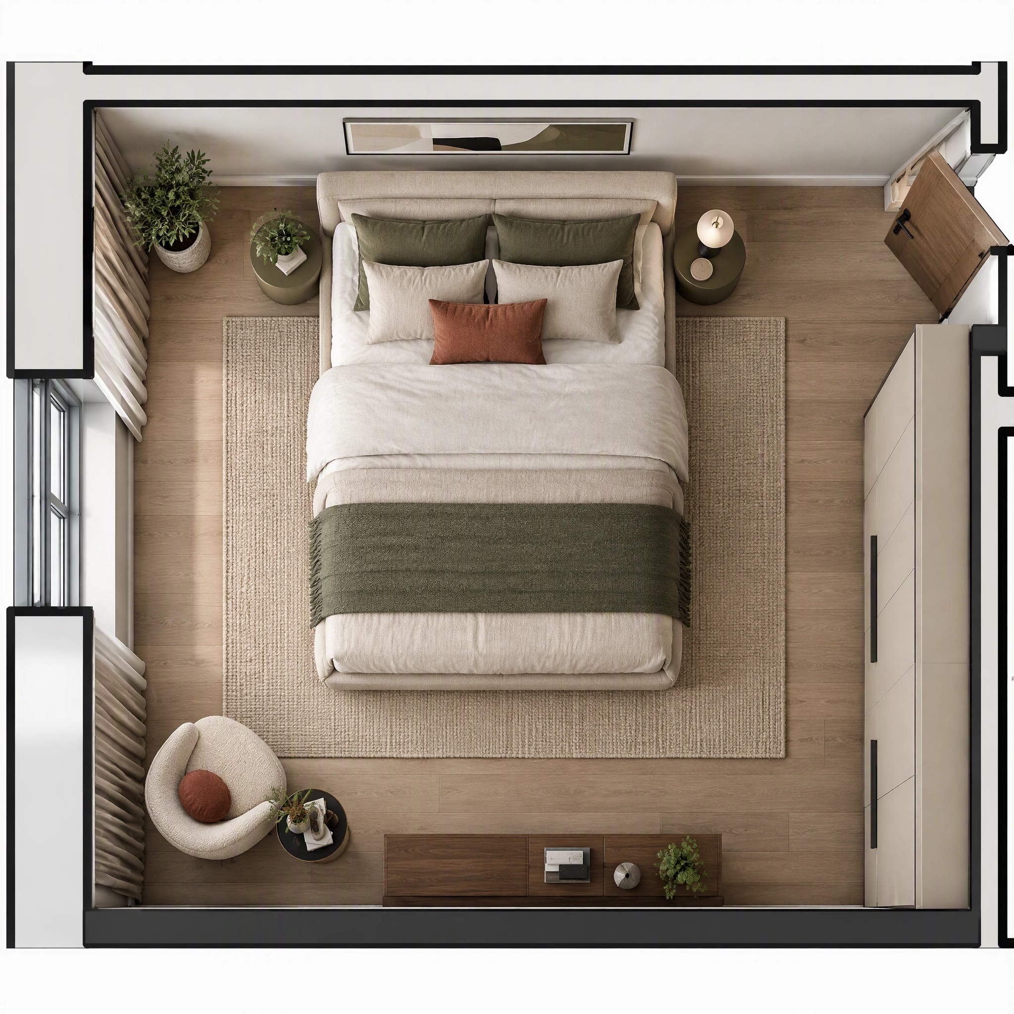 Interior design in Contemporary style — Living Room by GenRoom AI