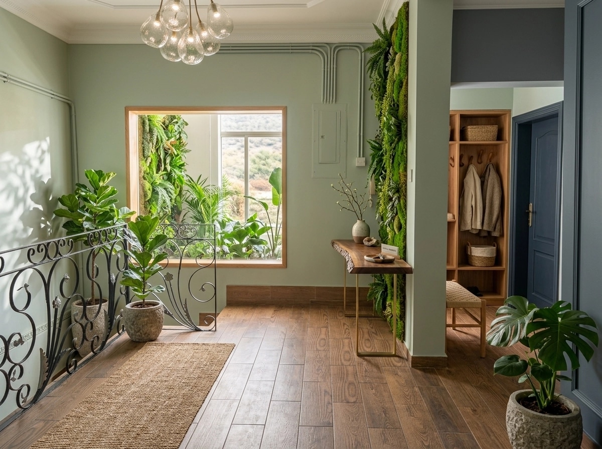Interior design in Biophilic style — Hallway by GenRoom AI