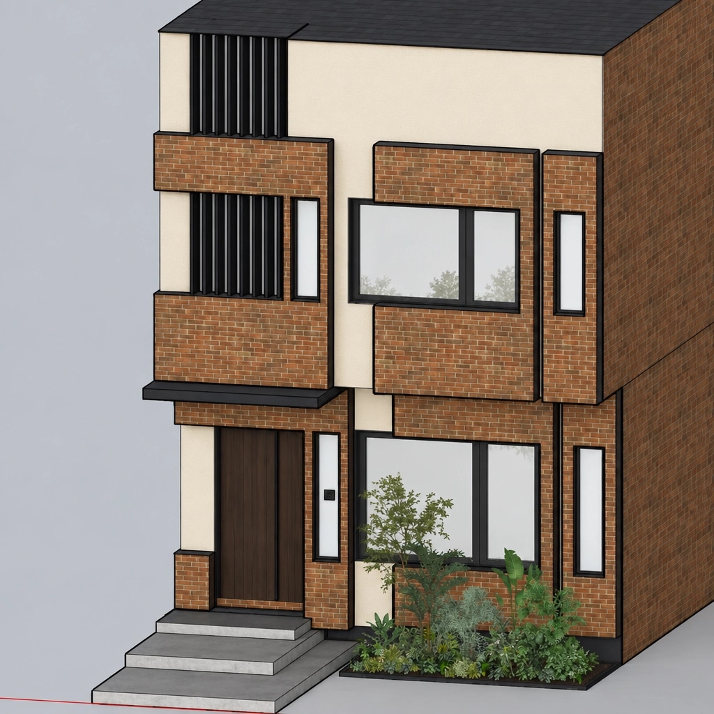 Facade design in Contemporary Facade style — Facade by GenRoom AI