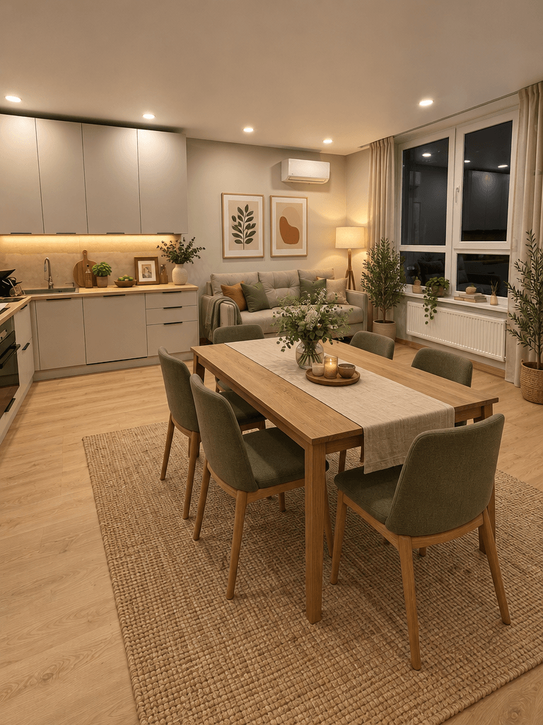 التصميم الداخلي بنمط Scandinavian — dining_room من GenRoom AI