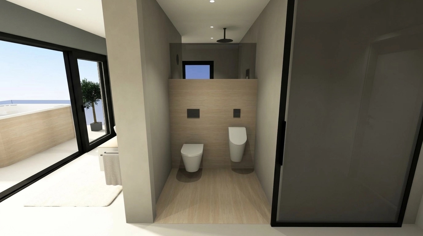 Bathroom interior in no_style style — photo by GenRoom AI