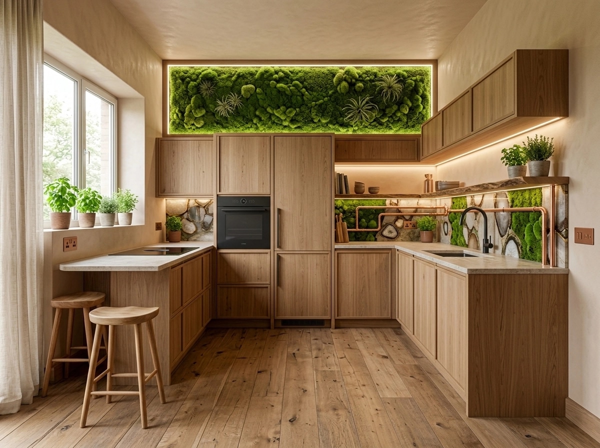 Interior design in Biophilic style — Kitchen by GenRoom AI