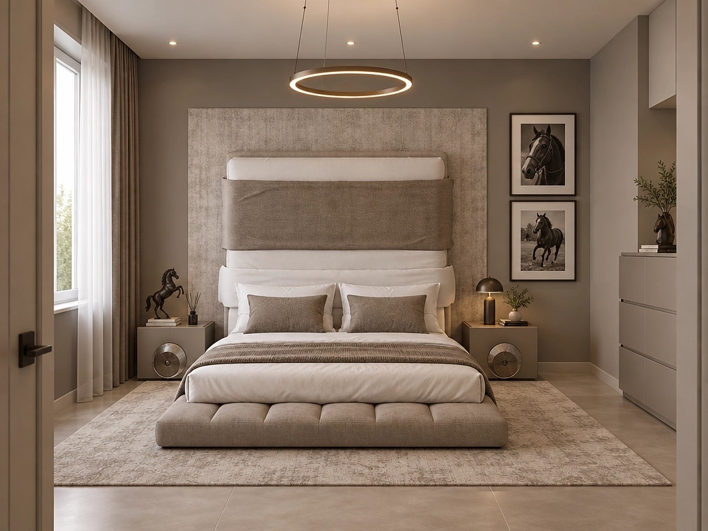 Contemporary Bedroom design — interior photo by GenRoom AI