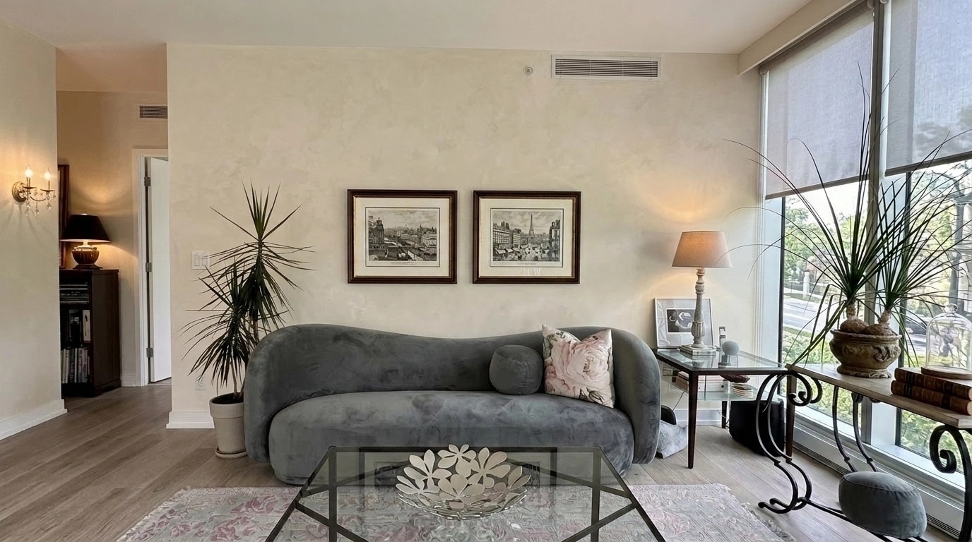 French Parisian Living Room design — interior photo by GenRoom AI
