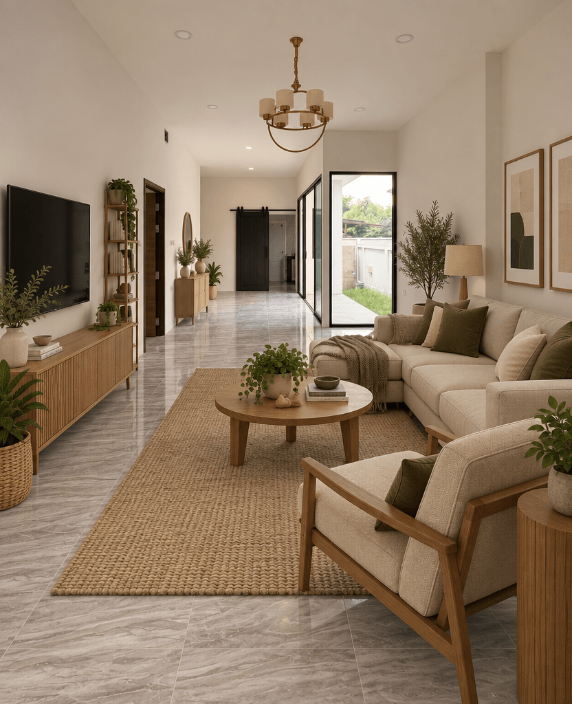Interior design in Scandinavian style — Living Room by GenRoom AI