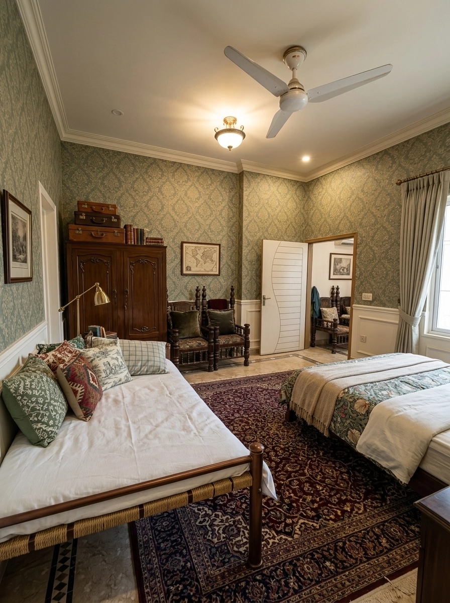 Interior design in British style — Bedroom by GenRoom AI