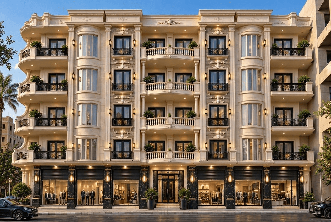 Classic Facade Facade design — facade photo by GenRoom AI