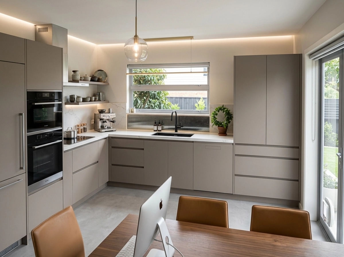 Interior design in Contemporary style — Kitchen by GenRoom AI