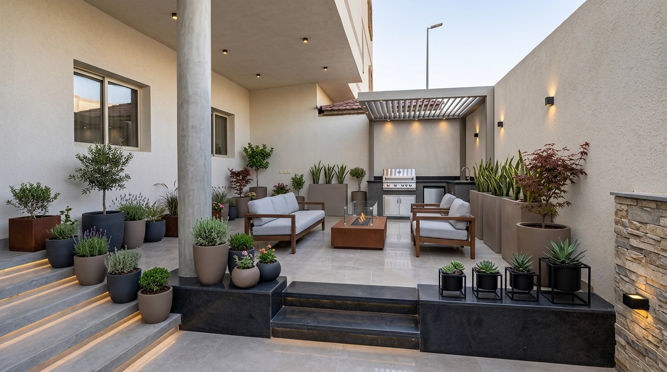 Landscape design in Contemporary Yard style — Yard by GenRoom AI