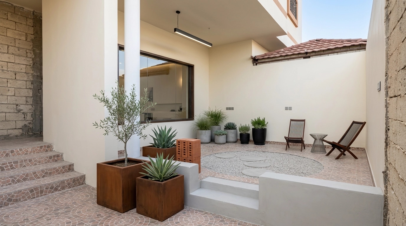 Landscape design in Minimalist Yard style — Yard by GenRoom AI