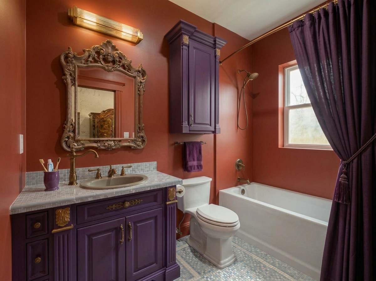 Interior design in Mid-Century Modern style — Bathroom by GenRoom AI