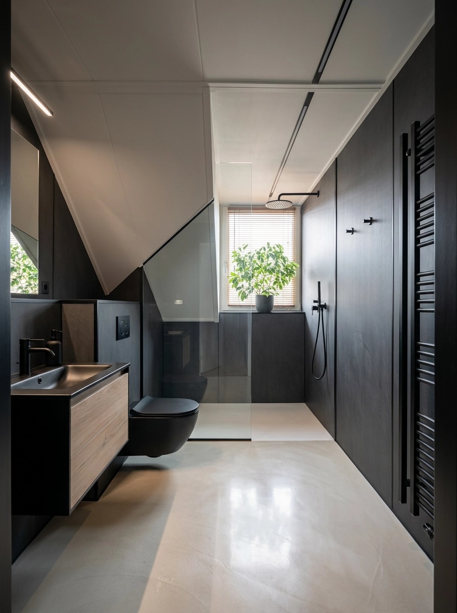 Interior design in Blacktec style — Bathroom by GenRoom AI