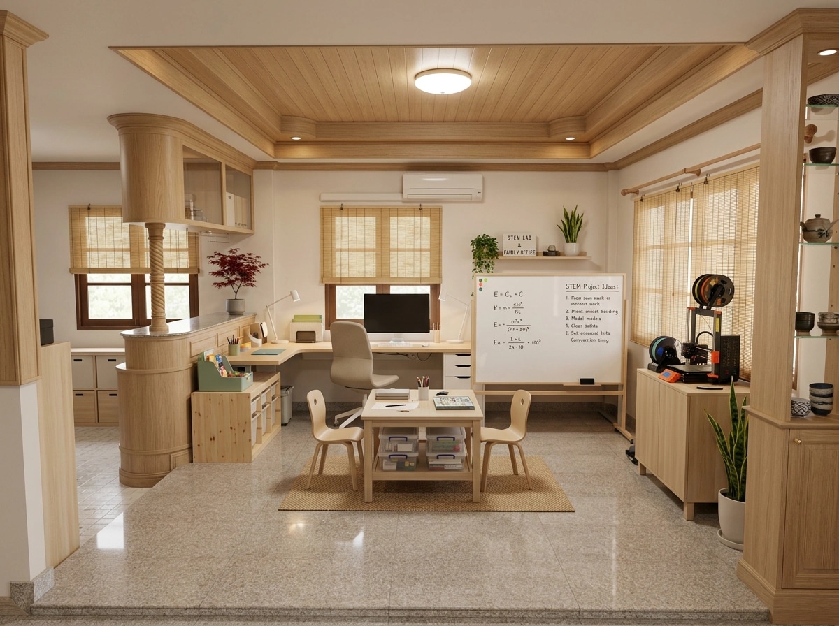Japandi Office design — interior photo by GenRoom AI
