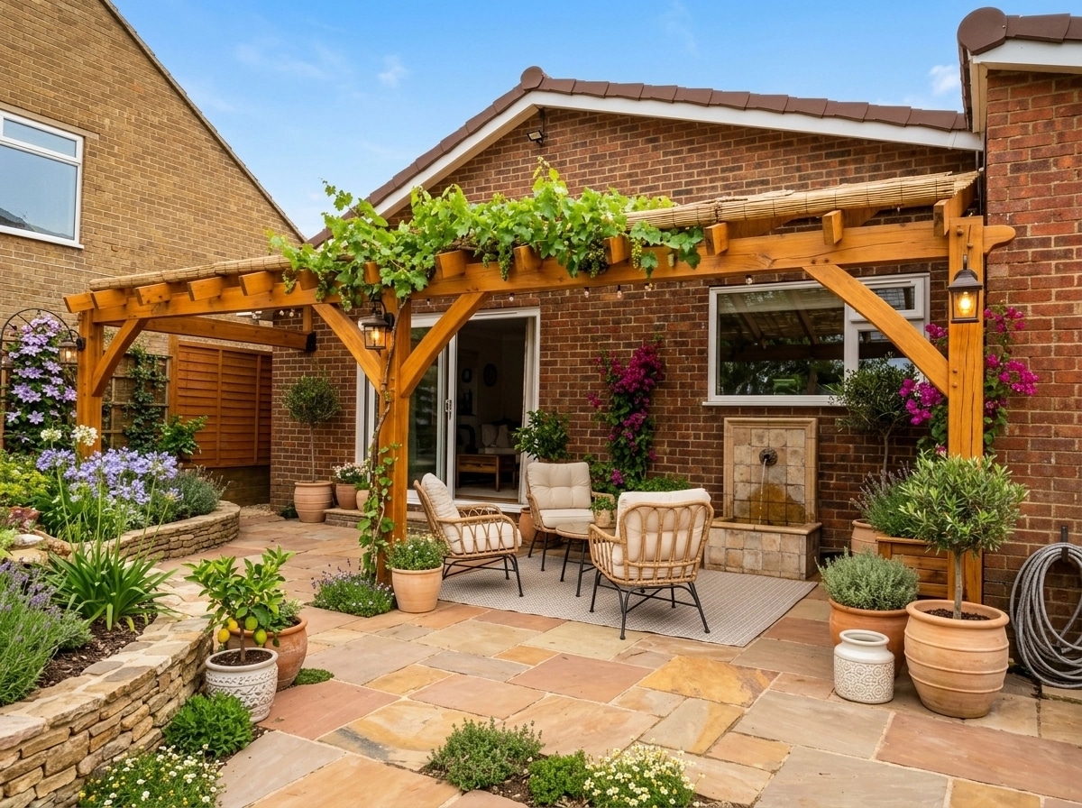 Mediterranean Yard Yard design — yard photo by GenRoom AI