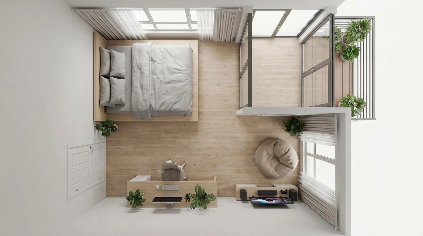 Interior design in Scandinavian style — Living Room by GenRoom AI