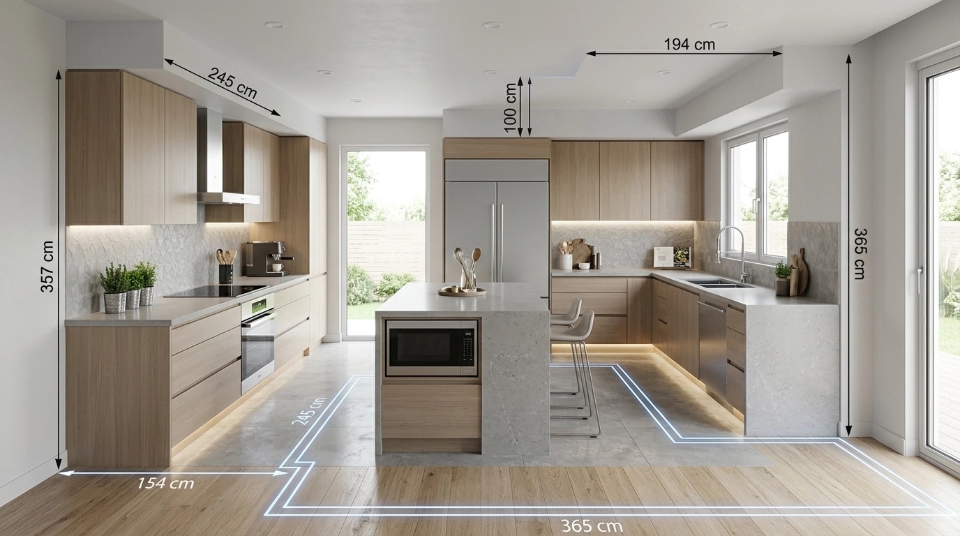 Kitchen interior in no_style style — photo by GenRoom AI